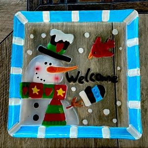 Holiday destination glass